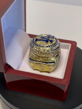 New Dodgers WS Baseball Champions 2024 Ohtani Championship Ring